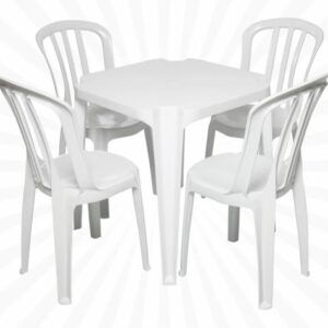 CONJUNTO DE MESA COM 4 CADEIRAS