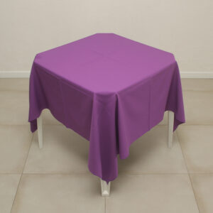 TOALHA DE MESA ROXA QUADRADA 1.50MTS