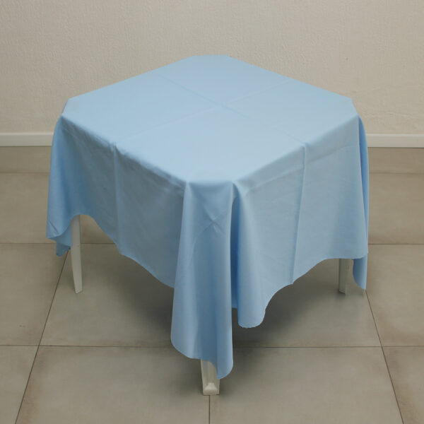 TOALHA DE MESA AZUL CELESTE QUADRADA 1.50MTS
