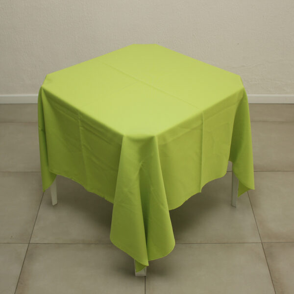 TOALHA DE MESA MAÇÃ VERDE QUADRADA 1.50MTS