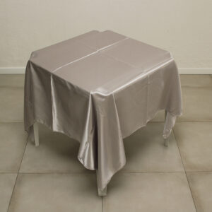 TOALHA DE MESA PRATA QUADRADA 1.50MTS