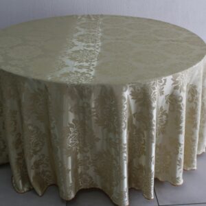 TOALHA DOURADA JACQUARD REDONDA 3M DIÂMETRO